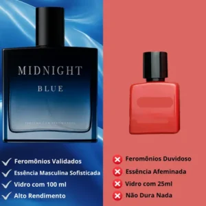 Perfume Masculino Midnight Blue Alta Fixação Fero Blue 100ml - Imagem 3
