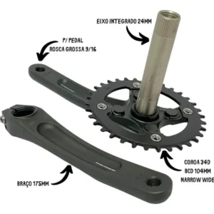 Pedivela Absolute Prime Integrado 34 Bcd 104mm Central Rosca - Imagem 2