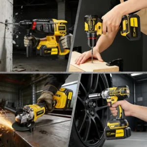 Kit 4 Em 1 Ferramentas Elétricas Profissional Com Baterias - Imagem 12