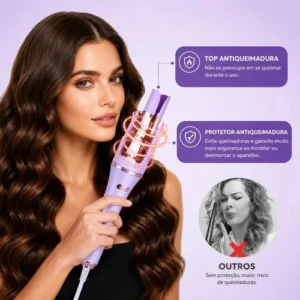 Modelador De Cachos Automático Giratório 32mm Babyliss - Imagem 7