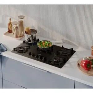 Cooktop 5 Bocas a Gás Electrolux Mesa de Vidro Efficient Grade de Aço Fosco (KE5GR) Bivolt - Imagem 6