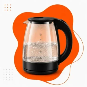 Chaleira Elétrica de Vidro 1,8 Litros Aquecimento Rápido Desligamento Automático Jarra Transparente Resistente Tampa de Fácil Abertura Ideal para Café Chá Leite e Bebidas Quentes Hold On - Imagem 2