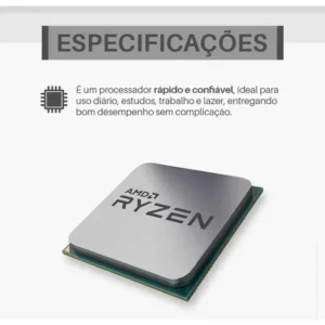 Pc Gamer Mcl, Amd Ryzen 5 5600gt, 16gb Ddr4, Ssd 480gb - Imagem 2