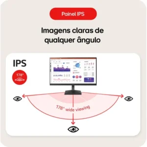 Monitor PC Gamer LG 24” IPS, Full HD, 100Hz, HDMI - 24MS500-B - Imagem 4