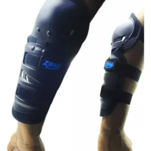 Kit de Proteção Moto 4 Peças Joelheira Cotoveleira Esportiva Preta Articulada - Imagem 7