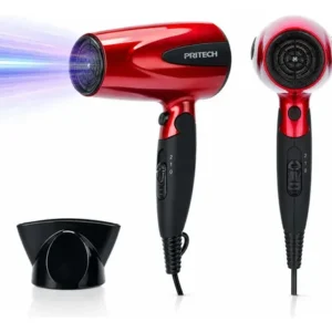 Secador de Cabelo Pritech Profissional Portátil 1200W Com Ar Frio para Viagem e Cabelos Cacheados - Imagem 9