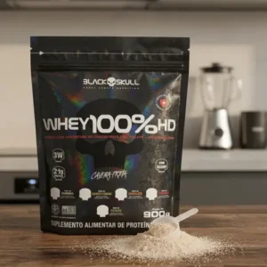 Suplemento en pó Black Skull Whey Protein Massa Muscular Proteína de Whey 100% HD sabor chocolate x 900g - Imagem 4