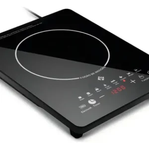 Cooktop De Indução 1 Boca Preto Com Trava De Segurança Painel Touch Screen - Imagem 2