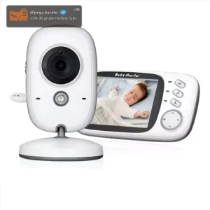 Baba Eletrônica Baby Monitor Vb603 Visão Noturna Dual Audio Cor Branco Estary Shop - Imagem 1