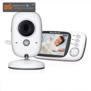 Baba Eletrônica Baby Monitor Vb603 Visão Noturna Dual Audio Cor Branco Estary Shop - Imagem 1