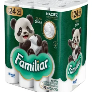 Papel Higiênico Familiar Folha Dupla 24 Rolos - Imagem 2
