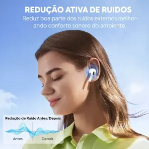 Fone de Ouvido Bluetooth 5.3 Tws Sem Fio com Microfone HD Anti Ruido A Prova D'água Compatível iPhone Samsung Xiaomi Motorola Redmi Android iOs Para Esporte Academia Trabalho Game H'maston Pro - Imagem 3