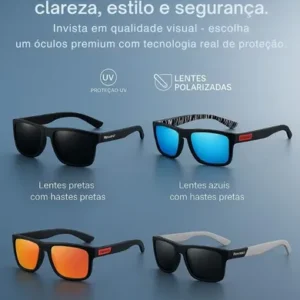 Oculos Polarizado De Sol Masculino Casual Pesca Praia Uv400 - Imagem 7