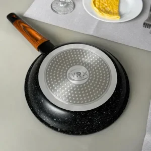 Frigideira Cerâmica 24cm Grande Premium Antiaderente Fogão Cooktop Indução Elétrico Gás Panela Frita Sem Óleo Não Gruda - Imagem 8