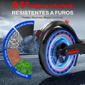 Oimotoo Patinete Scooter Elétrico 350w Dobrável C/bluetooth - Imagem 8