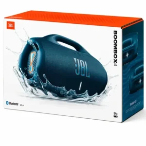 Caixa De Som Jbl Boombox 4 Bluetooth Som 210w Jbl Pro Ai Sound Boost Graves Personalizáveis Bateria De Até 34h Ip68 Áudio Lossless Azul - Imagem 8