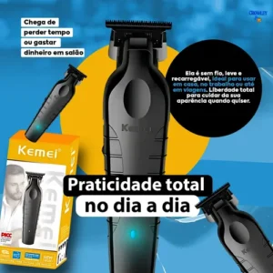 Máquina De Acabamento Corta Cabelo Profissional Kemei 2299 P - Imagem 4