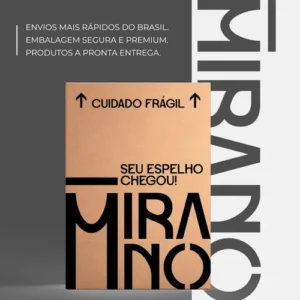 Espelho Mirano Paris 80x60cm Bisote Design Lapidado Moderno - Imagem 10