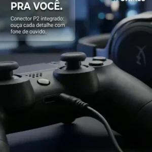 Controle Sem Fio Manete Bluetooth Joystick Para PS4 Tv Smart Samsung Pc Vídeo Game Celular com P2 Sngames - Imagem 9
