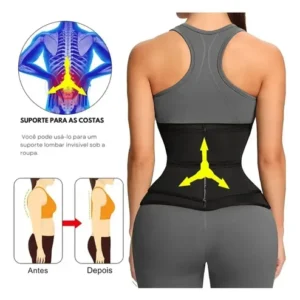 Cinta Abdominal Feminina Modeladora Efeito Sauna Térmica - Imagem 4