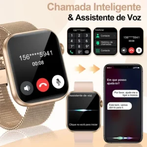 Relógios Inteligentes Feminino Smartwatch Esportivo Original - Imagem 3