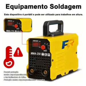 Máquina Solda Inversora Profissional Portátil E Potente Eletrica Eletrodo Mma Frequência 50/60 Hz - Imagem 9