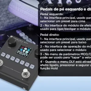 Pedal Multiefeitos M-Vave Blackbox Digital Para Guitarra Com Bluetooth - Imagem 9