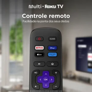 Smart Tv Multi 32 Dled Hd Roku Wi-fi Preto - Imagem 8
