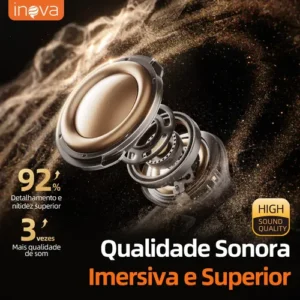 Fone De Ouvido Sem Fio Bluetooth 5.4 Tws Intra-auricular Com Cancelamento De Ruído Para Academia Corrida Esportes e Gamer Com 200h Bateria Longa Duracao - Imagem 8