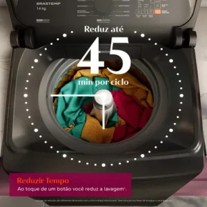 Máquina de Lavar Brastemp 14Kg Cinza Smart Sensor- BWJ14A9 - Imagem 5