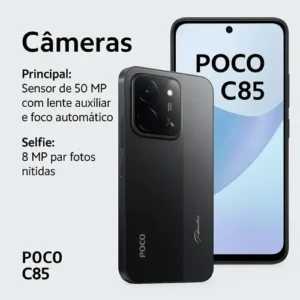 Smartphone Xiaomi Poco C85 256gb Lançamento 2026 Top + Nota Lilás - Imagem 9