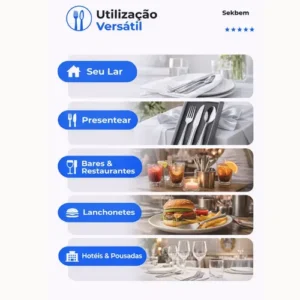 Jogo De Talheres Faqueiro Luxo Em Aço Inox 24 Peças Prateado - Imagem 5