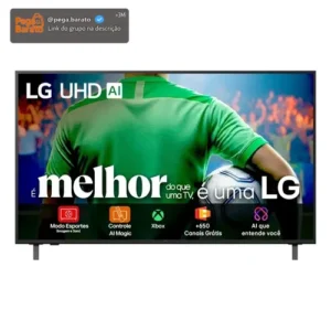 Smart TV LG UHD AI UA85 50 polegadas HDR10 Pro Processador α7 AI Ger 8 webOS 25 - Imagem 1