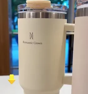 Copo Térmico Gigante 1,2l Inox Com Tampa E Inox Canudo Cor Rosa Cor Pura / Material Fosco - Imagem 9