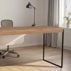 Mesa De Computador Escrivaninha Preta Pé Metalon Industrial 120x60 Jm3 Móveis - Imagem 2