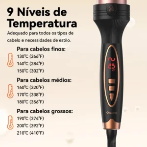 Modelador De Cachos Pente Dear Quente Íons Negativosportátil - Imagem 3