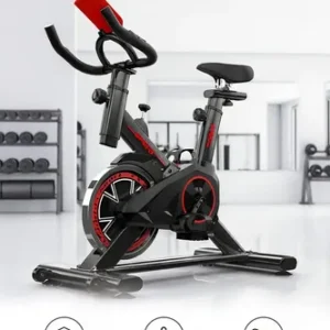 Bicicleta Ergométrica Bike Spinning Redfin Residencial Vertical Roda Inércia 6kg Resistência Ajustável Display Lcd Treino Emagrecimento Condicionamento Físico Silenciosa Compacta Para Casa Academia - Imagem 3