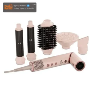 Secador De Cabelos Bsd15a Rosa Com Rosê - Imagem 1