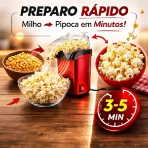 Pipoqueira Elétrica 110v Sem Óleo 1200w Ar Quente Saudável - Imagem 4