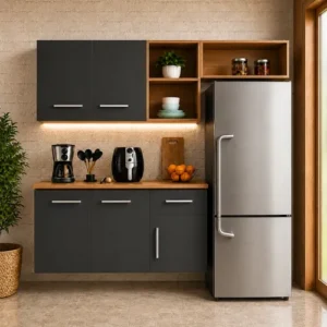 Armário De Cozinha Completo 5 Portas 1 Gaveta Com Nichos - Imagem 2