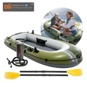 Bote Seahawk 200 Intex C Bomba Remo P/duas Pessoas Até 240kg - Imagem 1
