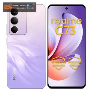 Celular Smartphone Realme C73 128gb 4gb Ram Dual Sim 120hz 6000mAh Violeta - Imagem 1