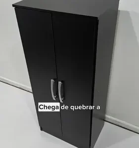 Armário Multiuso 2 Portas Preto Regente - Imagem 9