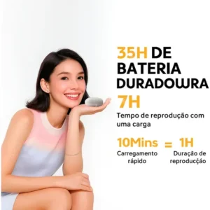 Fone Qcy Buds T43 Bluetooth 5.3 Enc IPX4 Cor Preto - Imagem 3
