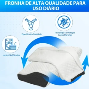 Travesseiro Cervical Ortopédico Espuma Viscoelástica - Imagem 4
