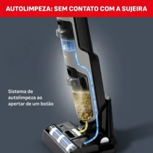 Limpadora De Pisos Sem Fio Arno X-clean 4 Lxc4 Cinza E Prateado - Imagem 10