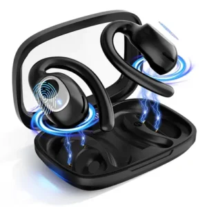 FORESTORY Fone de Ouvido Bluetooth 5.4 OWS TWS Sem Fio X5 Open Ear Esportivo com Gancho Display LED HD Microfone Grave Potente para Academia Corrida Compatível iPhone Samsung Xiaomi Motorola Android - Imagem 3