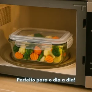 Kit 4 Potes Vidro 1040ml Hermético Marmita Forno Refratário - Imagem 6