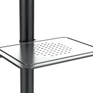 Suporte Pedestal Para Tv De 23 A 60 Com Rodinhas Bandeja Cor Preto - Imagem 6