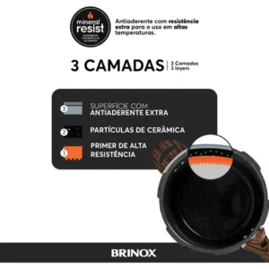 Panela De Pressão Pressure Granito com indução 4,2l Brinox - Imagem 2